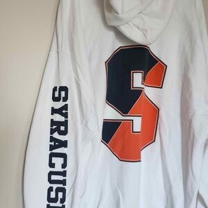 White Syracuse University Hoodie 2XL